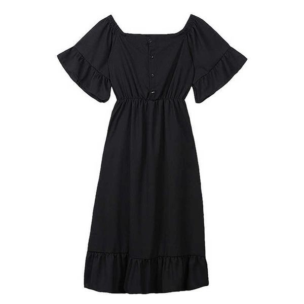 perhaps u black button short sleeve midi dress solid off shoulder summer d0519 210529, Black;gray
perhaps u black button short sleeve midi dress solid off shoulder summer d0519 210529, Black;gray