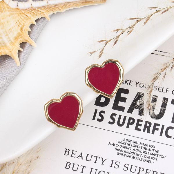 french love earrings women's korean version fashion temperament heart-shaped net red versatile, Silver
french love earrings women's korean version fashion temperament heart-shaped net red versatile, Silver