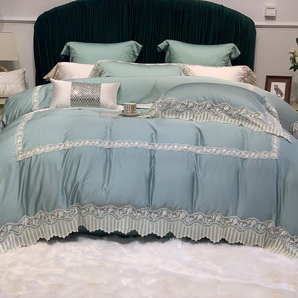 bedding sets luxury super soft breathable cool tencel silky princess set lace edge duvet cover bed sheet pillowcases 4/5pcs
bedding sets luxury super soft breathable cool tencel silky princess set lace edge duvet cover bed sheet pillowcases 4/5pcs