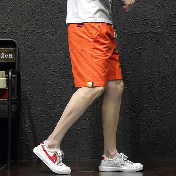 cotton large shorts men's summer korean slim fashion casual pants trend hip hop loose capris, White;black
cotton large shorts men's summer korean slim fashion casual pants trend hip hop loose capris, White;black