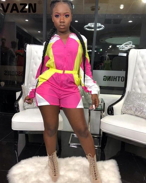women's jumpsuits & rompers vazn gpy18374 design streetwear sport wind women jumpsuit long sleeve short pant deep v-neck club, Black;white
women's jumpsuits & rompers vazn gpy18374 design streetwear sport wind women jumpsuit long sleeve short pant deep v-neck club, Black;white