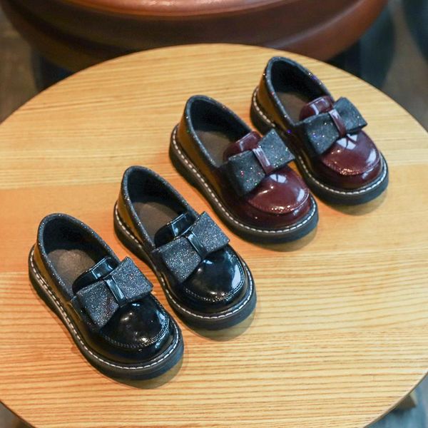sneakers girls' bow pu leather shoes princess flat 2021 spring autumn children's single kids soft bottom casual, Black;red
sneakers girls' bow pu leather shoes princess flat 2021 spring autumn children's single kids soft bottom casual, Black;red