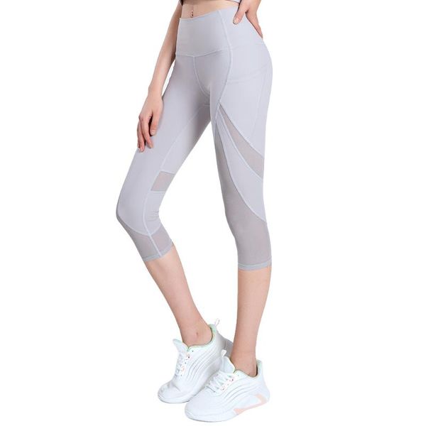 yoga outfit high waist gym leggings with pocket nylon mesh splice stretch slim capris running pants woman workout for fitness
yoga outfit high waist gym leggings with pocket nylon mesh splice stretch slim capris running pants woman workout for fitness