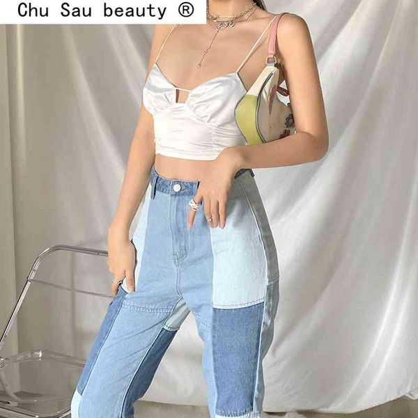 fashion simple satin pleated strap camisole women stylish basic casual streetwear slim club tank femme 210508, White
fashion simple satin pleated strap camisole women stylish basic casual streetwear slim club tank femme 210508, White