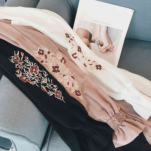 summer kimono cardigan korean womens shirts flare sleeve long beach fashion design women floral embroidery chiffon, White
summer kimono cardigan korean womens shirts flare sleeve long beach fashion design women floral embroidery chiffon, White