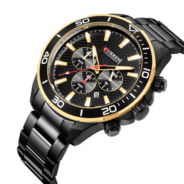 wristwatches mens watches fashion business quartz stainless steel wristwatch curren chronograph and date relogio masculino, Slivery;brown
wristwatches mens watches fashion business quartz stainless steel wristwatch curren chronograph and date relogio masculino, Slivery;brown