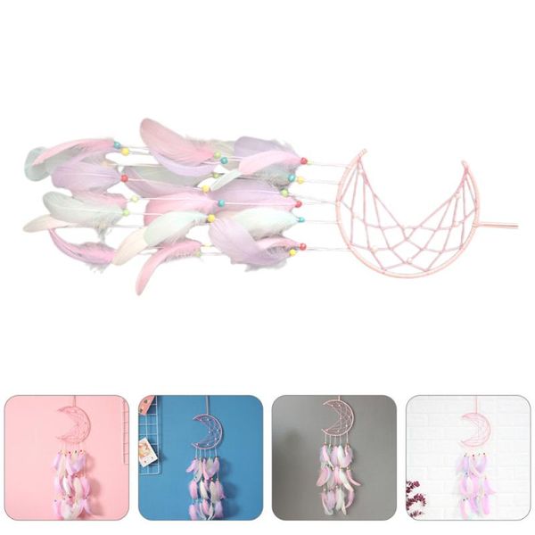 decorative objects & figurines 1pc dreamcatcher beautiful moon feather dream catcher for home decor (colorful)
decorative objects & figurines 1pc dreamcatcher beautiful moon feather dream catcher for home decor (colorful)
