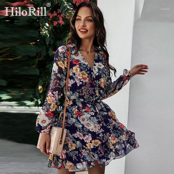hilorill retro floral print chiffon mini dress women v neck ruffles party dresses 2021 ladies a line long sleeve bohemian casual, Black;gray
hilorill retro floral print chiffon mini dress women v neck ruffles party dresses 2021 ladies a line long sleeve bohemian casual, Black;gray