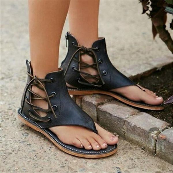 women sandals flat summer style shoes woman ankle strap soft leather plus size 35-43 fashion beach sandalias, Black
women sandals flat summer style shoes woman ankle strap soft leather plus size 35-43 fashion beach sandalias, Black