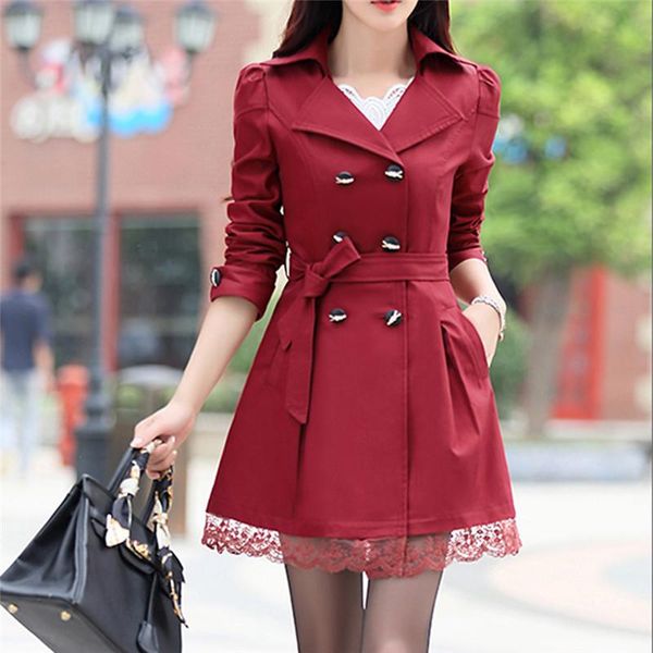 women's jackets 2021 basic jacket women fashion loose winter warm long sleeve button lace coat with belt lady elegant windbreaker, Black;brown
women's jackets 2021 basic jacket women fashion loose winter warm long sleeve button lace coat with belt lady elegant windbreaker, Black;brown