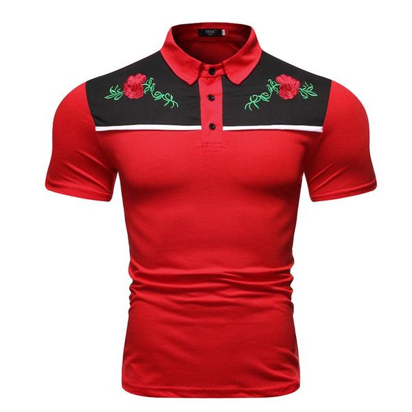 short sleeve t-shirt rose embroidery design casual men t shirt m-xxl men's t-shirts, White;black
short sleeve t-shirt rose embroidery design casual men t shirt m-xxl men's t-shirts, White;black