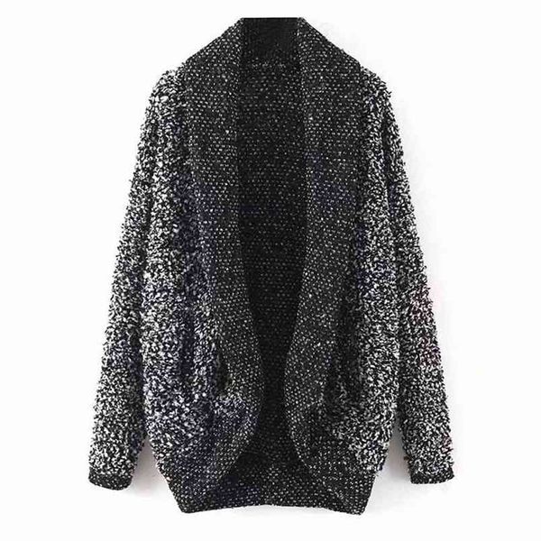 women autumn winter sweater coats vintage open stitch long sleeve female fashion street warm outerwear 210513, White;black
women autumn winter sweater coats vintage open stitch long sleeve female fashion street warm outerwear 210513, White;black