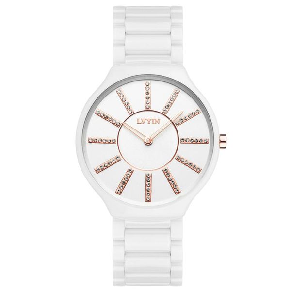 ceramic watch women fashion simple waterproof quartz lady elegant business clock dress wristwatches, Slivery;brown
ceramic watch women fashion simple waterproof quartz lady elegant business clock dress wristwatches, Slivery;brown
