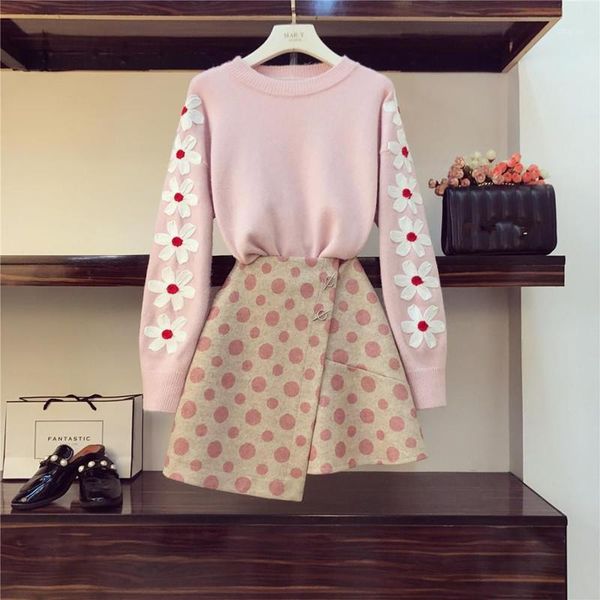 two piece dress women knitted 2-piece sets full sleeve plaid pullover sweatshirts+elastic waist knee-length skirt outfits, White
two piece dress women knitted 2-piece sets full sleeve plaid pullover sweatshirts+elastic waist knee-length skirt outfits, White