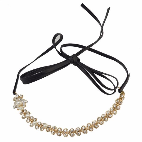chokers ladies gold metal crystal pearl flower shape statement bib choker necklace black pu leather diy charm collar mujer, Golden;silver
chokers ladies gold metal crystal pearl flower shape statement bib choker necklace black pu leather diy charm collar mujer, Golden;silver