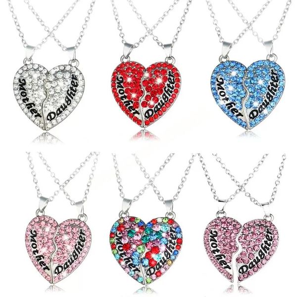 mother day gift necklaces mom daughter heart pendant necklace for women jewelry clavicle chain fashion accessories, Silver
mother day gift necklaces mom daughter heart pendant necklace for women jewelry clavicle chain fashion accessories, Silver