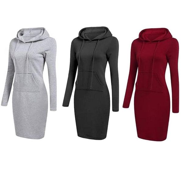 casual dresses women's classic hooded dress fashion long sleeve solid color sweatshirts winter autumn pocket hoodies female, Black;gray
casual dresses women's classic hooded dress fashion long sleeve solid color sweatshirts winter autumn pocket hoodies female, Black;gray