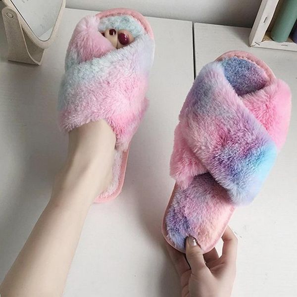 slippers 2021 women fluffy winter sandal cross plush open toe soft flat shoes warm faux fur slipper home female, Black
slippers 2021 women fluffy winter sandal cross plush open toe soft flat shoes warm faux fur slipper home female, Black