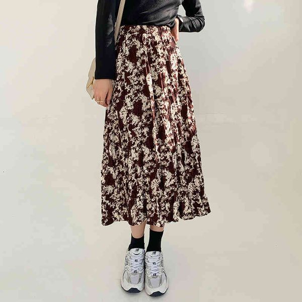 skirts spring female autumn leaves long vintage printing skirt korean style high-waisted ink tie-dye line dewy kobieta, Black
skirts spring female autumn leaves long vintage printing skirt korean style high-waisted ink tie-dye line dewy kobieta, Black