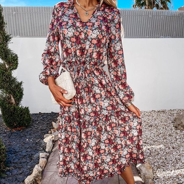 casual dresses floral print bohemian dress women long sleeve woman sashes autumn v neck for 2021 sundress female, Black;gray
casual dresses floral print bohemian dress women long sleeve woman sashes autumn v neck for 2021 sundress female, Black;gray