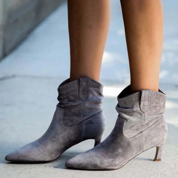 boots fashion women stiletto ladies flock spring autumn ankle boot pointed toe solid color shoes for female plus size, Black
boots fashion women stiletto ladies flock spring autumn ankle boot pointed toe solid color shoes for female plus size, Black