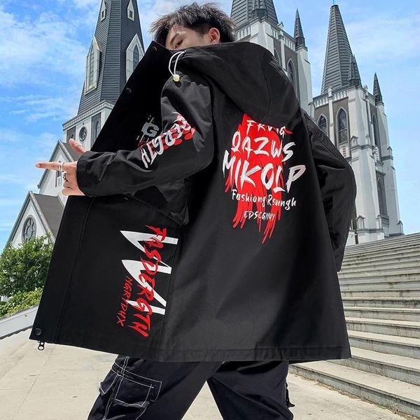 long hooded jacket men fashion 2021 spring autumn harajuku windbreaker overcoat male casual outwear hip hop streetwear coats men's tren, Tan;black
long hooded jacket men fashion 2021 spring autumn harajuku windbreaker overcoat male casual outwear hip hop streetwear coats men's tren, Tan;black