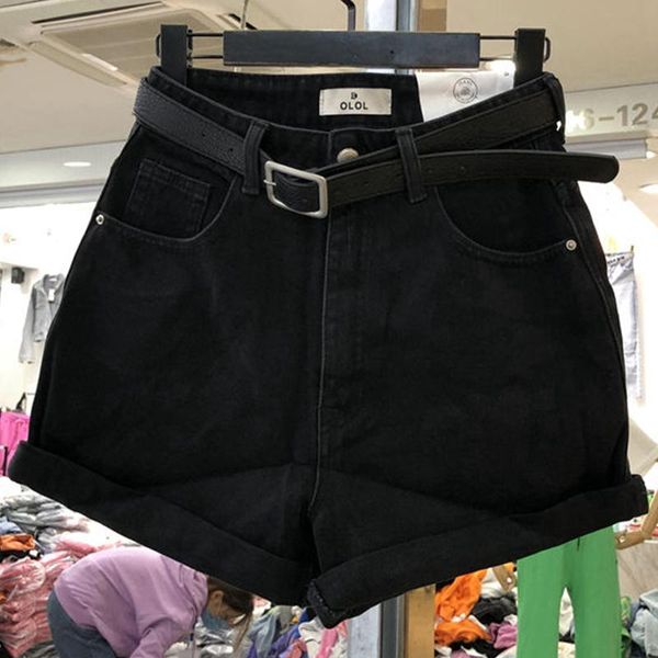 women's jeans solid tight high waist send belt short woman's classic retro black denim shorts woman simple casual women 2021, Blue
women's jeans solid tight high waist send belt short woman's classic retro black denim shorts woman simple casual women 2021, Blue