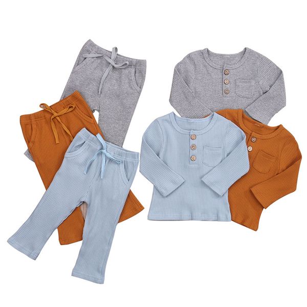 2021 autumn winter kids girls boys sleepwear sets solid knit long sleeve pullover pants 3 colors 0-5y, White
2021 autumn winter kids girls boys sleepwear sets solid knit long sleeve pullover pants 3 colors 0-5y, White