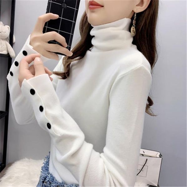 long sleeve knitted elastic sweater pullovers women turtleneck sweaters ladies winter clothing chic jumper xa239 women's, White;black
long sleeve knitted elastic sweater pullovers women turtleneck sweaters ladies winter clothing chic jumper xa239 women's, White;black