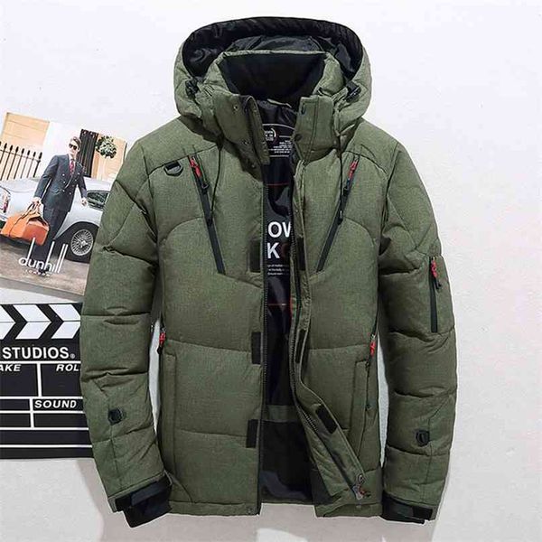 men down thick warm winter jacket hooded thicken duck parka coat casual slim overcoat with many pockets mens 210910, Black
men down thick warm winter jacket hooded thicken duck parka coat casual slim overcoat with many pockets mens 210910, Black