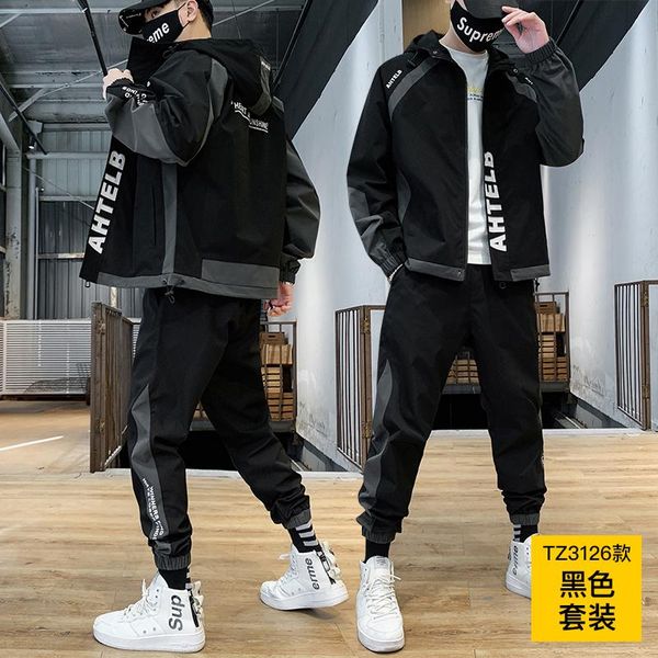 men's tracksuits korean style men sets casual loose fashion cardigan long sleeve jogging suits chandal hombre clothing db60tz, Gray
men's tracksuits korean style men sets casual loose fashion cardigan long sleeve jogging suits chandal hombre clothing db60tz, Gray