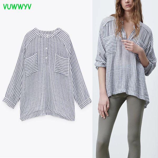 summer cotton casual oversized striped shirts for women front pockets button up shirt woman long sleeve plus size 210430, White
summer cotton casual oversized striped shirts for women front pockets button up shirt woman long sleeve plus size 210430, White