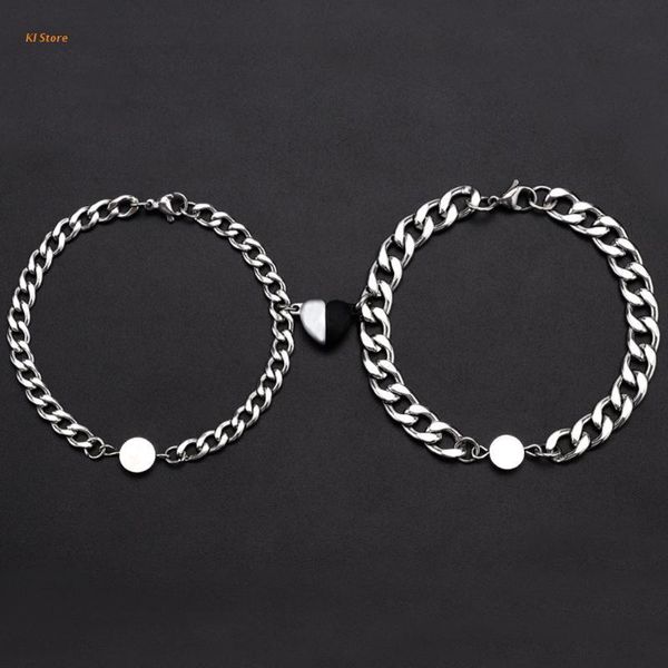 link, chain charm attractive wristband for men and women valentine'day thanksgiving gifts, Black
link, chain charm attractive wristband for men and women valentine'day thanksgiving gifts, Black