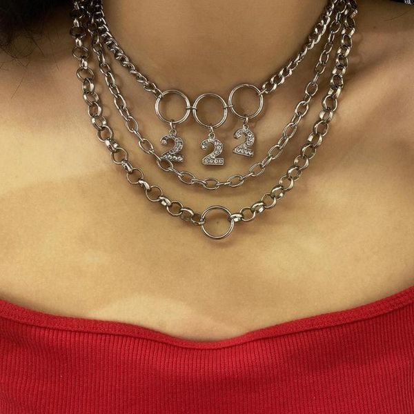 vintage punk multilayer 2021 silver color circle pendant rhinestone chain statement necklaces for women jewelry gifts chains
vintage punk multilayer 2021 silver color circle pendant rhinestone chain statement necklaces for women jewelry gifts chains