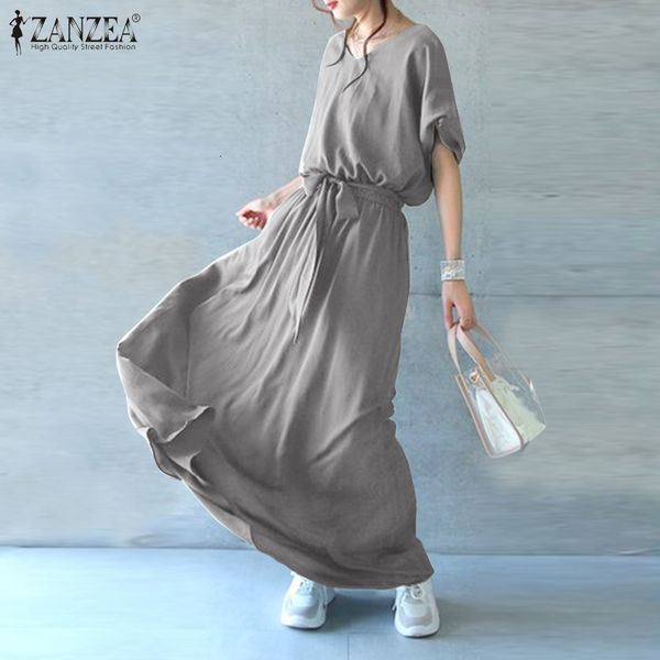 dresses elegant solid maxi dress women's summer sundress 2021 casual short sleeve vestidos female v neck robe femme plus size 7, Black;gray
dresses elegant solid maxi dress women's summer sundress 2021 casual short sleeve vestidos female v neck robe femme plus size 7, Black;gray