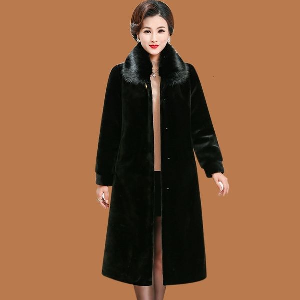 women's wool & blends womens winter long section faux fur coats plush outwears female casual turn-down collar large size warm d450, Black
women's wool & blends womens winter long section faux fur coats plush outwears female casual turn-down collar large size warm d450, Black