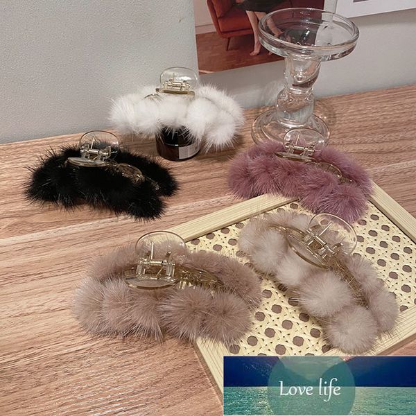 mink fur korean hair claws women girls headwear fashion jewelry hair clip new year gift hair accessory, Silver
mink fur korean hair claws women girls headwear fashion jewelry hair clip new year gift hair accessory, Silver