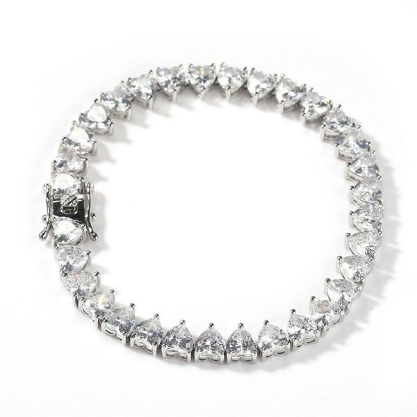 7mm 7/8inch mens charm bracelet gold silver color ice out cz heart tennis chain bracelet men women hip hop jewelry wholesale, Golden;silver
7mm 7/8inch mens charm bracelet gold silver color ice out cz heart tennis chain bracelet men women hip hop jewelry wholesale, Golden;silver
