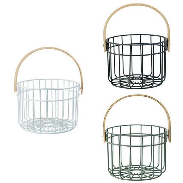 storage baskets iron basket with solid wood handle simple durable fruit vegetable drain multi-function sundries 2021
storage baskets iron basket with solid wood handle simple durable fruit vegetable drain multi-function sundries 2021