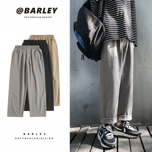men's pants cotton wide-leg fashion drawstring casual men streetwear loose hip-hop straight-leg mens trousers s-2xl k92e, Black
men's pants cotton wide-leg fashion drawstring casual men streetwear loose hip-hop straight-leg mens trousers s-2xl k92e, Black