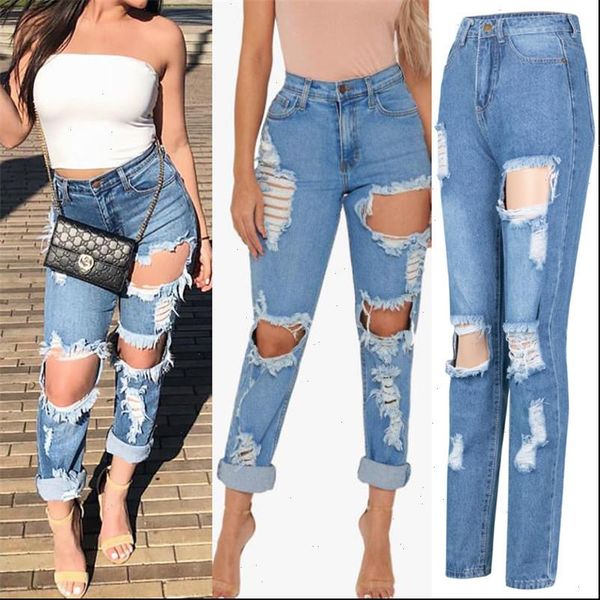 women jeans trendy woman ripped denim high waist fashion long pants summer clothing s 2xl arrival, Blue
women jeans trendy woman ripped denim high waist fashion long pants summer clothing s 2xl arrival, Blue