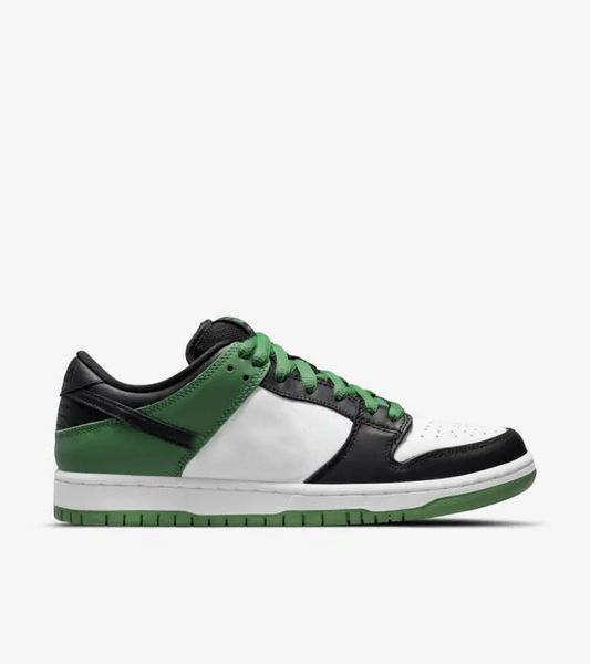 sb low classic green flat shoes mens black white suture sports sneakers ship with