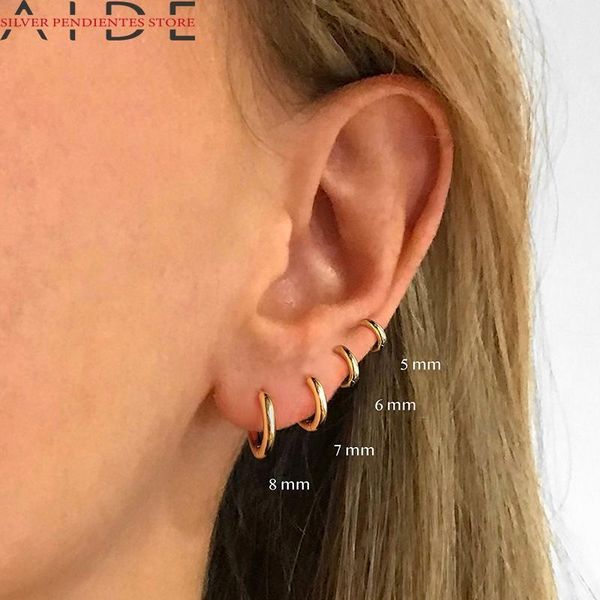 hoop & huggie aide pendientes plata 925 silver glossy geometry round circle earring sterling earrings for women gold fine jewelry, Golden;silver
hoop & huggie aide pendientes plata 925 silver glossy geometry round circle earring sterling earrings for women gold fine jewelry, Golden;silver