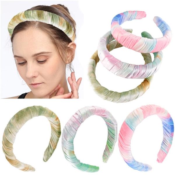 hair accessories women sweet candy color tie-dye headband vintage sponge padded velvet wide hoop pleated striped styling headwear
hair accessories women sweet candy color tie-dye headband vintage sponge padded velvet wide hoop pleated striped styling headwear