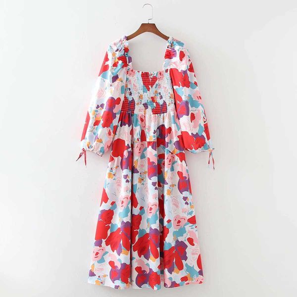 summer dress puff sleeves women vintage casual fashion chic lady maxi dress women 210709, Black;gray
summer dress puff sleeves women vintage casual fashion chic lady maxi dress women 210709, Black;gray