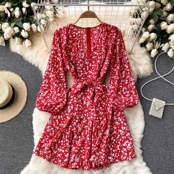 casual dresses yuoomuoo spring v neck chiffon print dress lacing up sashes female short a line party vestidos 2021, Black;gray
casual dresses yuoomuoo spring v neck chiffon print dress lacing up sashes female short a line party vestidos 2021, Black;gray