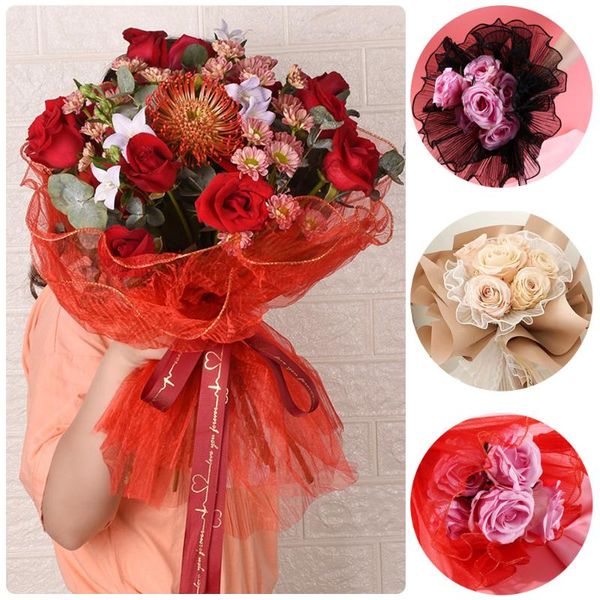 0.3*4.57m 1pc mesh lace wave yarn bouquet wrapping diy wedding birthday festival party flower packaging decoration gift wrap
0.3*4.57m 1pc mesh lace wave yarn bouquet wrapping diy wedding birthday festival party flower packaging decoration gift wrap