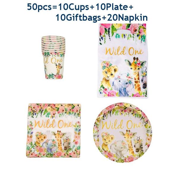 disposable dinnerware birthday jungle party tableware set theme paper plate flags cup napkin girls pink wild one decor 50-80pcs
disposable dinnerware birthday jungle party tableware set theme paper plate flags cup napkin girls pink wild one decor 50-80pcs