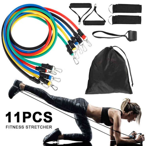 11pcs fitness pull rope resistance rubber band yoga elastic belt upgrade training stick set pilates exercise fitness equipment 220114
11pcs fitness pull rope resistance rubber band yoga elastic belt upgrade training stick set pilates exercise fitness equipment 220114