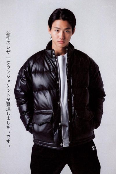 men's leather & faux trend takuya kimura down feather japan hyogo calf skin really coat warm, Black
men's leather & faux trend takuya kimura down feather japan hyogo calf skin really coat warm, Black